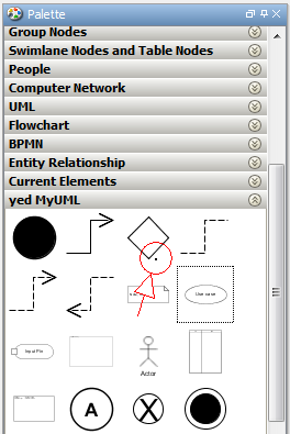 user palette